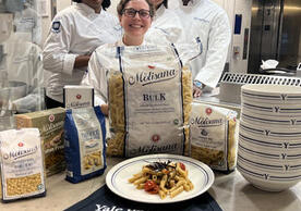 Yale Hospitality culinarians with La Molisana pasta
