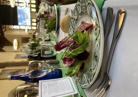2025 Senior Dinner placesetting
